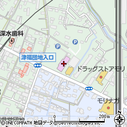 福岡県久留米市津福本町1441周辺の地図