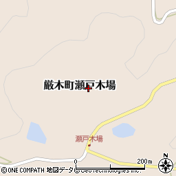 佐賀県唐津市厳木町瀬戸木場周辺の地図