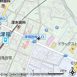 福岡県久留米市津福本町1451-1周辺の地図