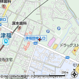 コインランドリーどるふぃん　津福本町店周辺の地図