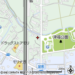福岡県久留米市津福本町734周辺の地図