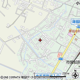 福岡県久留米市津福本町1760-3周辺の地図