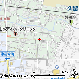 福岡県久留米市津福本町13周辺の地図