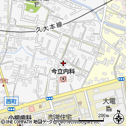 福岡県久留米市西町294周辺の地図