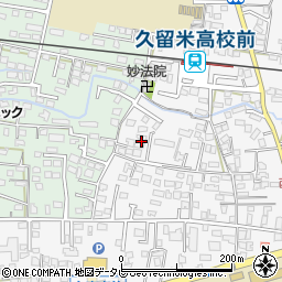 福岡県久留米市西町253-4周辺の地図