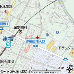 福岡県久留米市津福本町1616-1周辺の地図