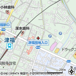 福岡県久留米市津福本町1616周辺の地図