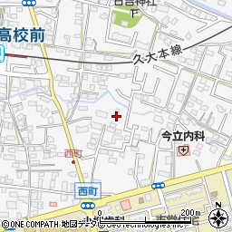 福岡県久留米市西町213周辺の地図