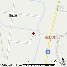 大分県玖珠郡玖珠町綾垣1374周辺の地図