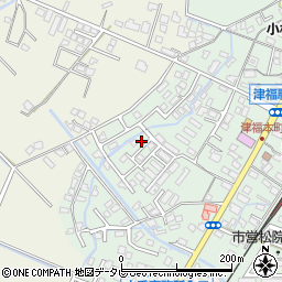 福岡県久留米市津福本町1760-9周辺の地図