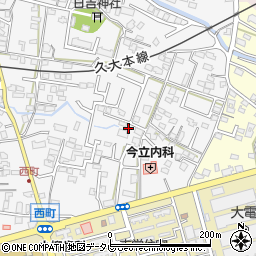 福岡県久留米市西町289-8周辺の地図