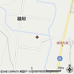 大分県玖珠郡玖珠町綾垣1380周辺の地図