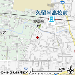 福岡県久留米市西町253-1周辺の地図