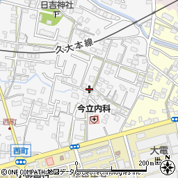 福岡県久留米市西町289周辺の地図