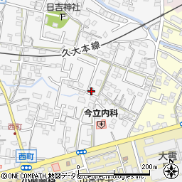 福岡県久留米市西町289-22周辺の地図
