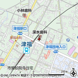 福岡県久留米市津福本町1603周辺の地図