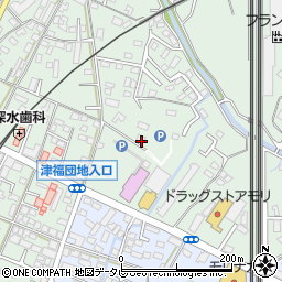 福岡県久留米市津福本町1462周辺の地図