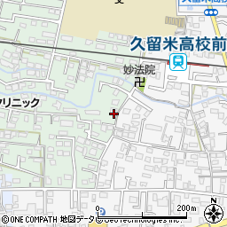 福岡県久留米市津福本町18周辺の地図
