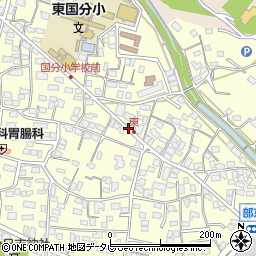 福岡県久留米市国分町周辺の地図
