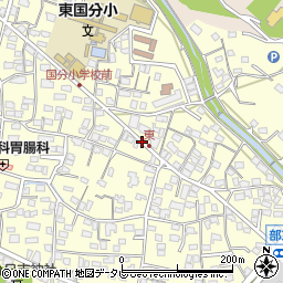 福岡県久留米市国分町周辺の地図