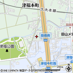 福岡県久留米市津福本町572周辺の地図