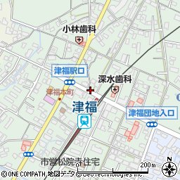 福岡県久留米市津福本町1593周辺の地図