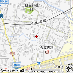 福岡県久留米市西町289-13周辺の地図