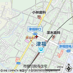 福岡県久留米市津福本町1570周辺の地図