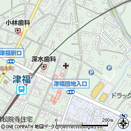 福岡県久留米市津福本町1612-1周辺の地図