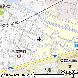福岡県久留米市西町312周辺の地図
