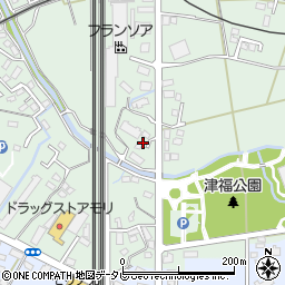 福岡県久留米市津福本町715周辺の地図
