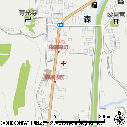 セブンイレブン玖珠森店周辺の地図