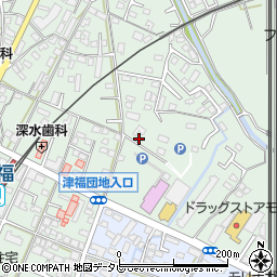 福岡県久留米市津福本町1465周辺の地図