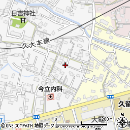 福岡県久留米市西町323周辺の地図