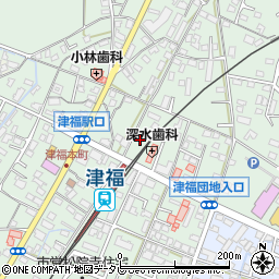 福岡県久留米市津福本町1599-24周辺の地図