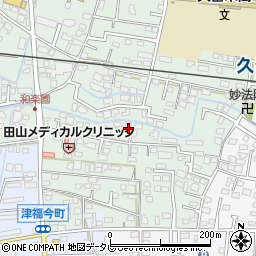 福岡県久留米市津福本町25周辺の地図