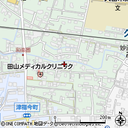 福岡県久留米市津福本町43周辺の地図