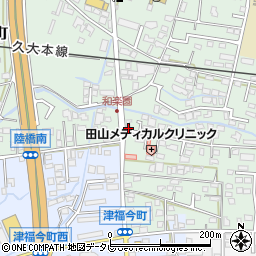 福岡県久留米市津福本町62周辺の地図