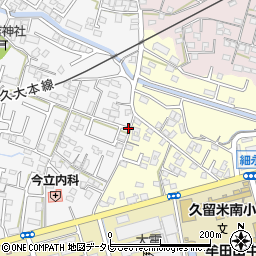 福岡県久留米市西町314周辺の地図