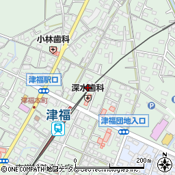 福岡県久留米市津福本町1601周辺の地図
