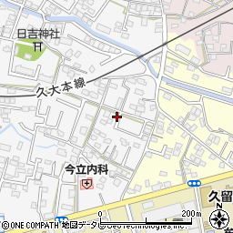 福岡県久留米市西町322-1周辺の地図