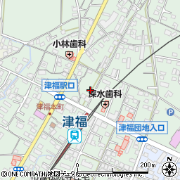 福岡県久留米市津福本町1598周辺の地図
