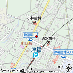 福岡県久留米市津福本町1561周辺の地図