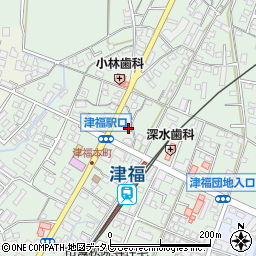 福岡県久留米市津福本町1561周辺の地図