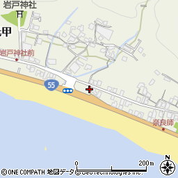 岩戸公民舘周辺の地図