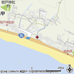 岩戸公民舘周辺の地図
