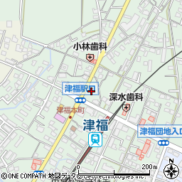 福岡県久留米市津福本町1559周辺の地図