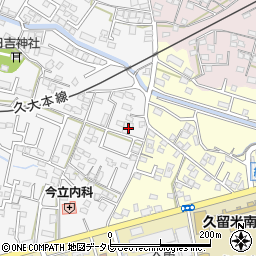 福岡県久留米市西町316周辺の地図