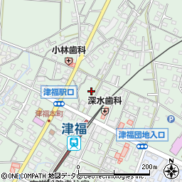 福岡県久留米市津福本町1597-3周辺の地図