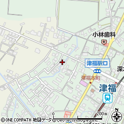 福岡県久留米市津福本町1841-1周辺の地図